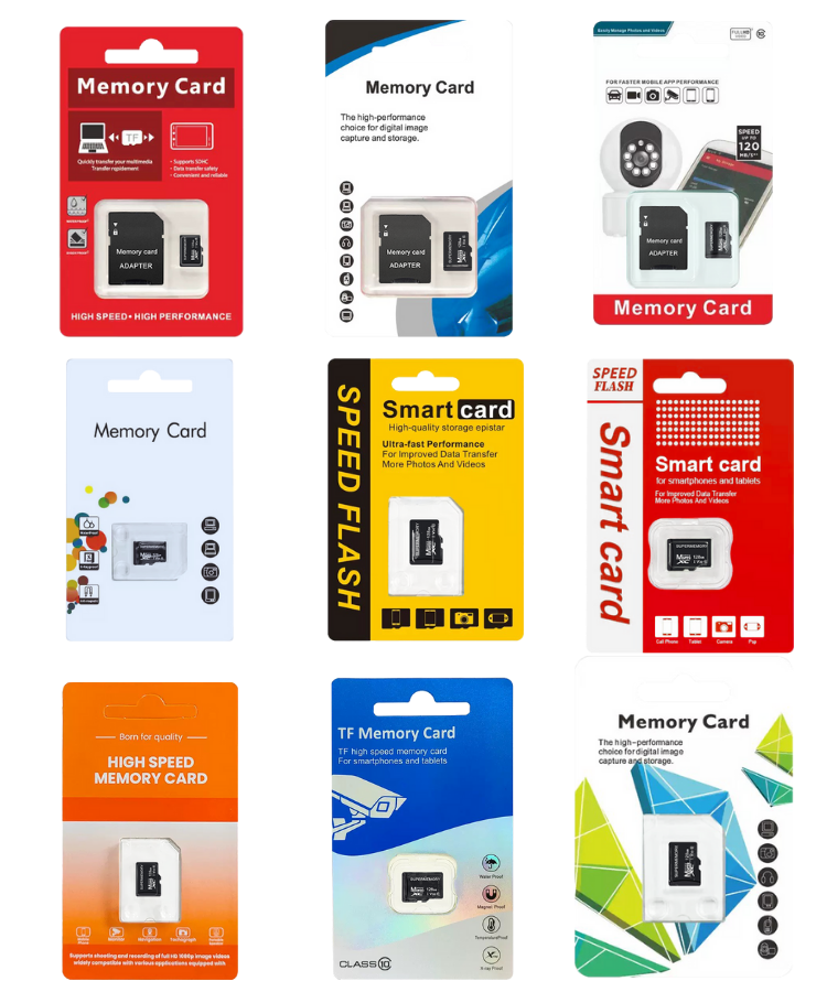 micro sd card card board package