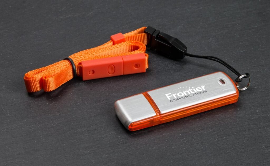 custom logo USB drive with custom logo lanyard