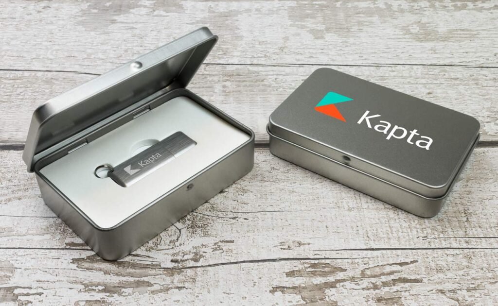 custom design metal usb drive with metal box case