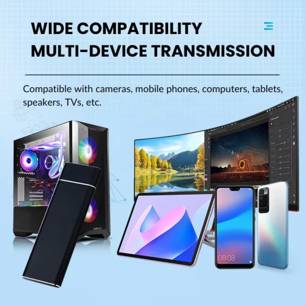 Portable SSD Type C 500GB 1TB 2TB 4TB M.2 External Hard Drive for Smartphones Laptops Tablets - Image 5
