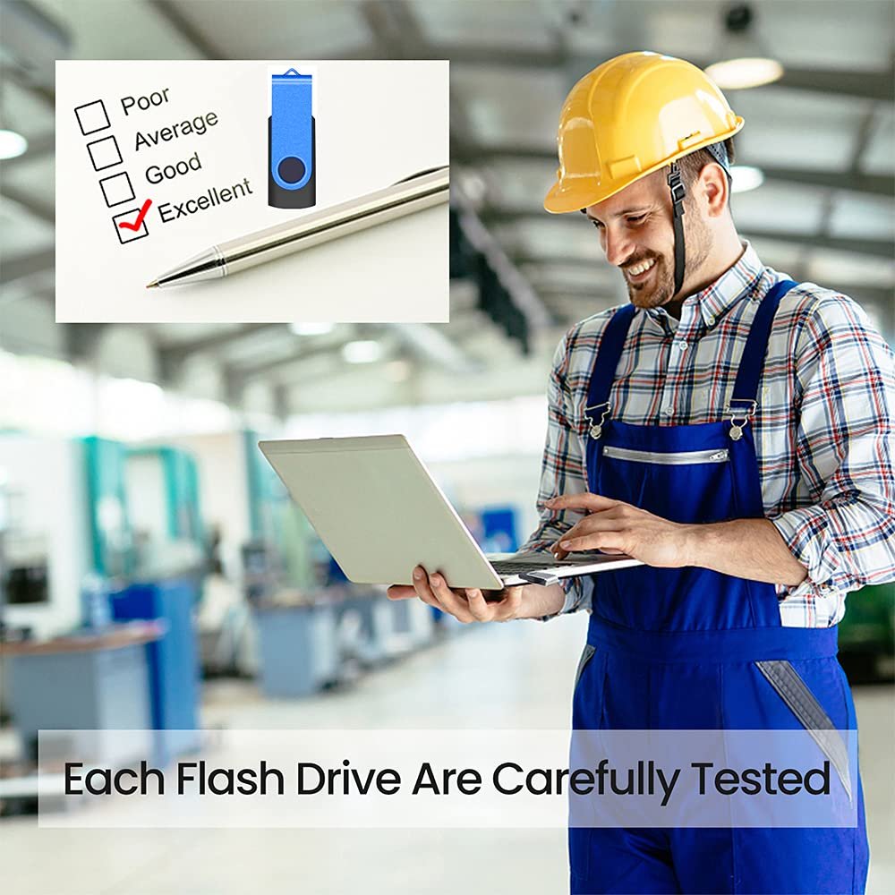 Strictly tested rotating USB stick