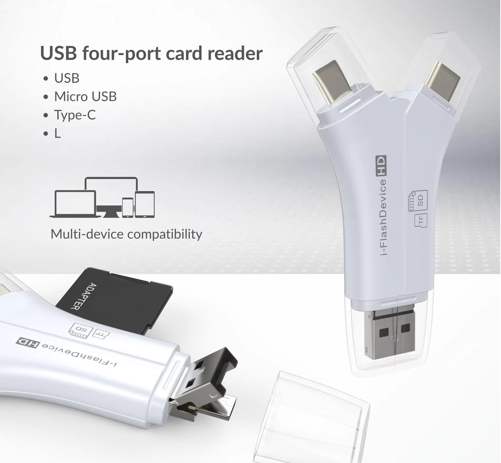 usb four port reader