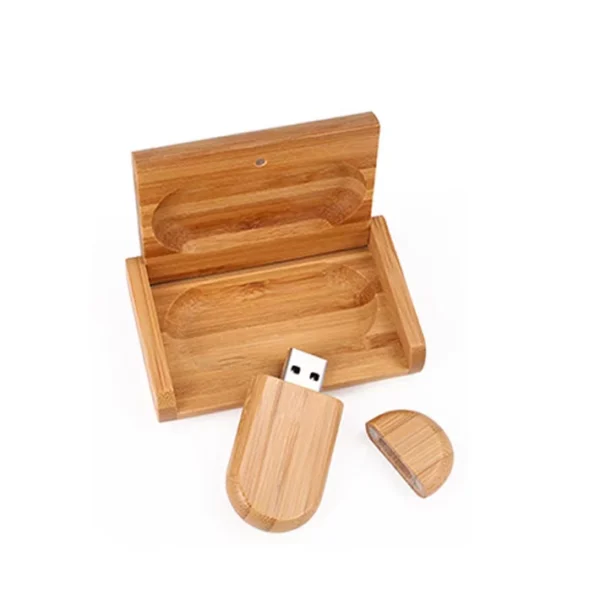 Wooden USB Bamboo USB Drive Walnut Solid wood pendrive - Image 2