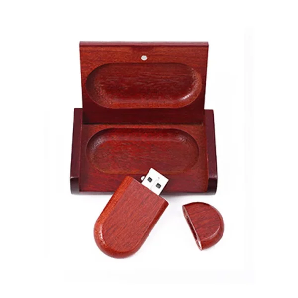 Wooden USB Bamboo USB Drive Walnut Solid wood pendrive - Image 3