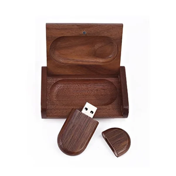Wooden USB Bamboo USB Drive Walnut Solid wood pendrive - Image 5