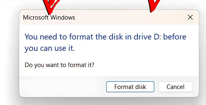 Need to Format Memory Card