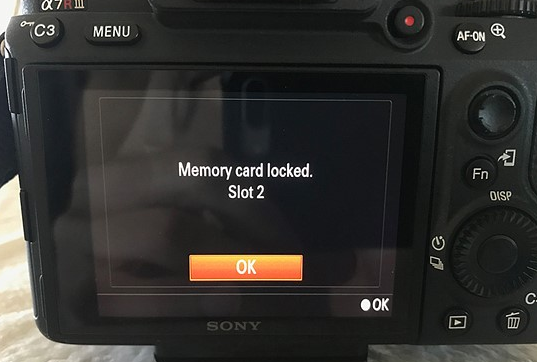 how to open locked memory card