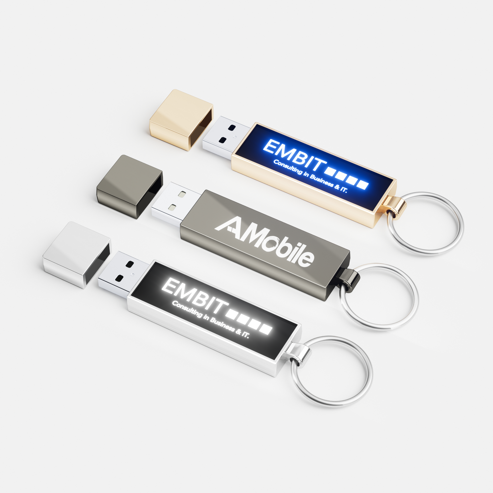 Aluminum LED Flash Drive