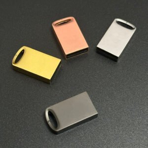 SMU127 mini metal thumb drive in gold silver black champagne colors