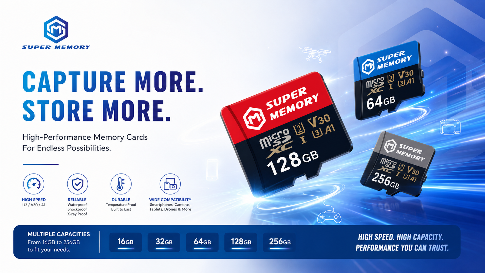 oem odm custom micro sd card by super memory tech