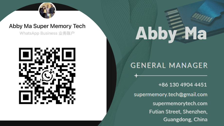 Super Memory WhatsApp QR code for wholesale inquiries